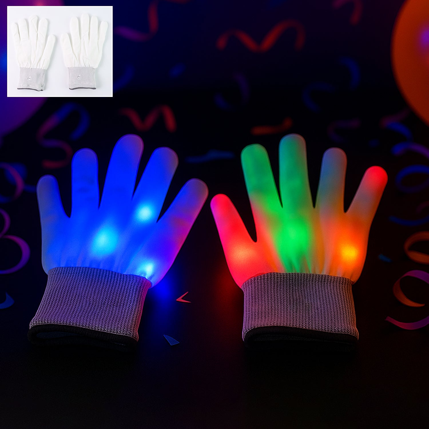 Neon Flicker Glow Gloves Neon Flicker Glow Gloves